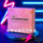 Lunoxcore Loudcore Glowbox — pink press-on nails box on a neon-lit stage with lightning keychain, representing the bold and edgy Loudcore collection